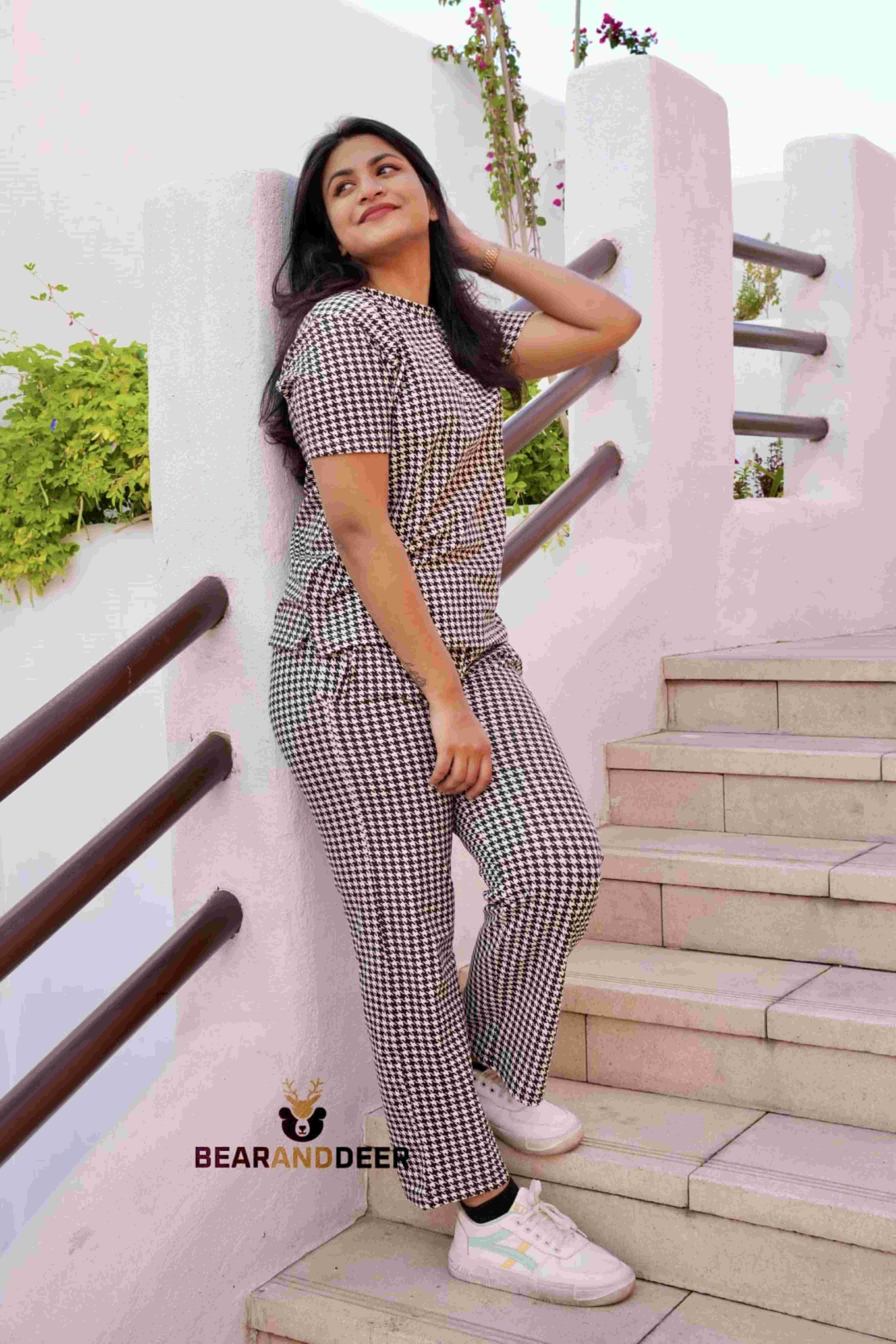 Black and White Comfy Print Co-ord Set