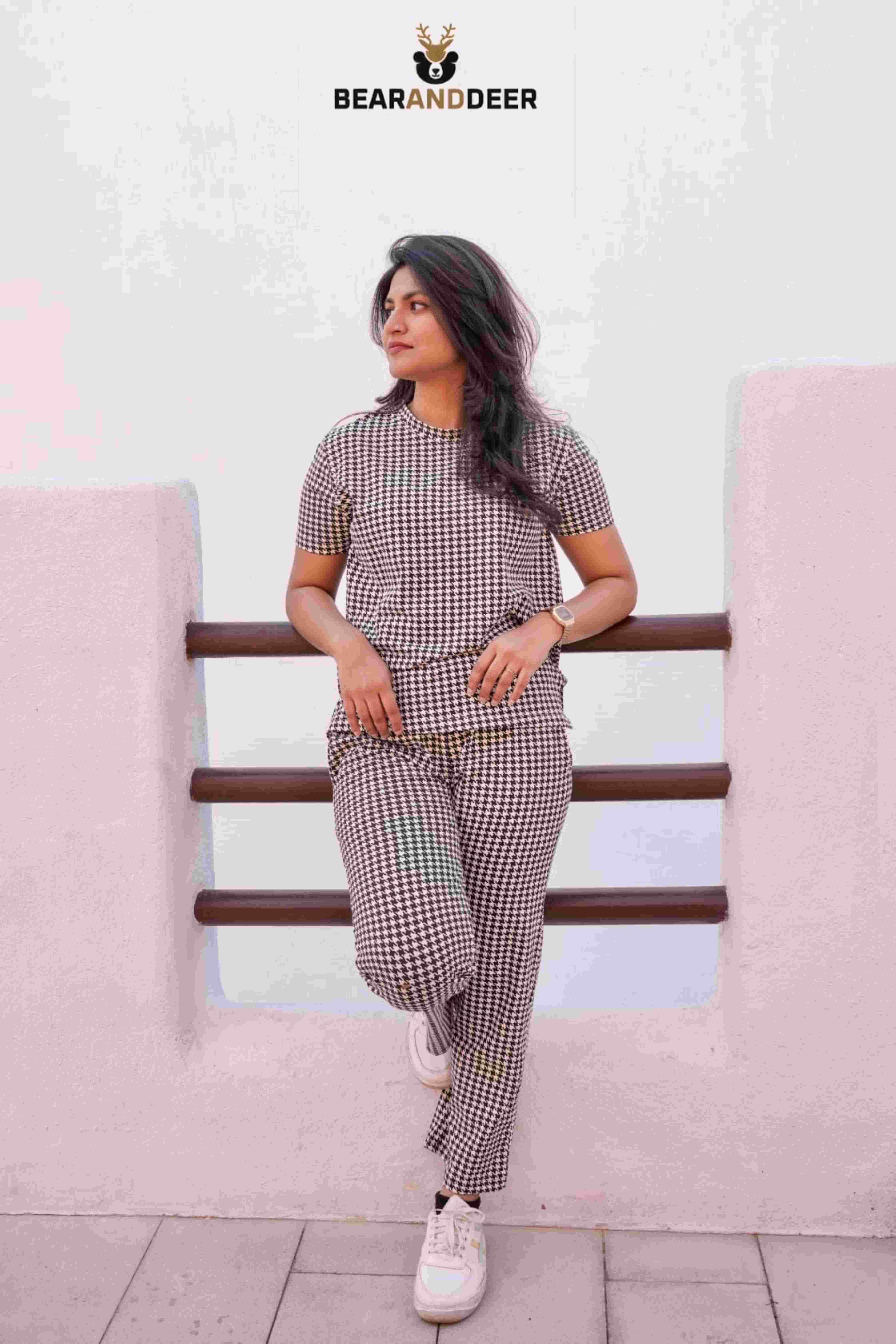 Black and White Comfy Print Co-ord Set